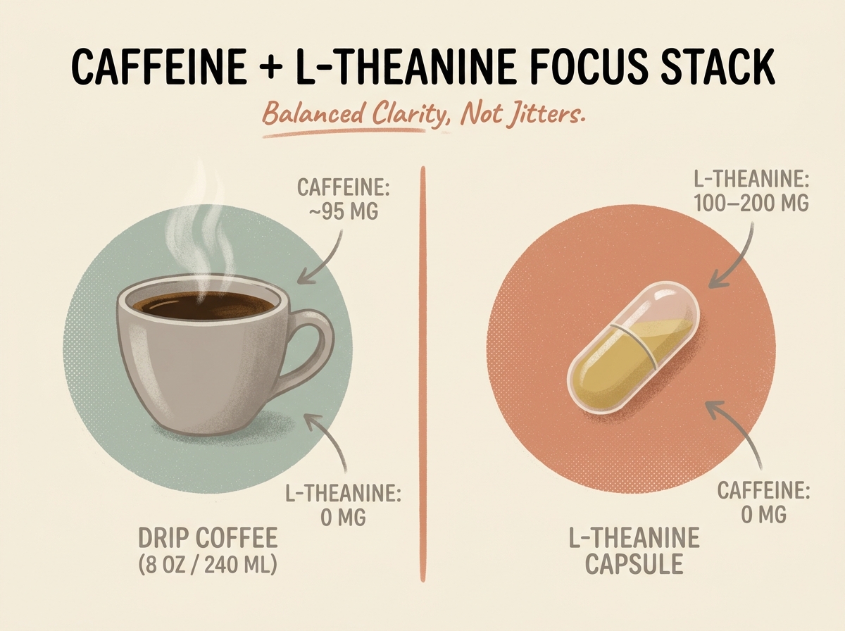 The dose math: a typical capsule hits the trial-effective range; a typical tea serving falls far short
